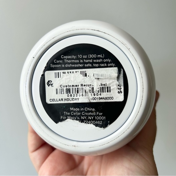 The Cellar insulated travel mug thermos with spoon sold at Macy’s - Picture 2 of 7